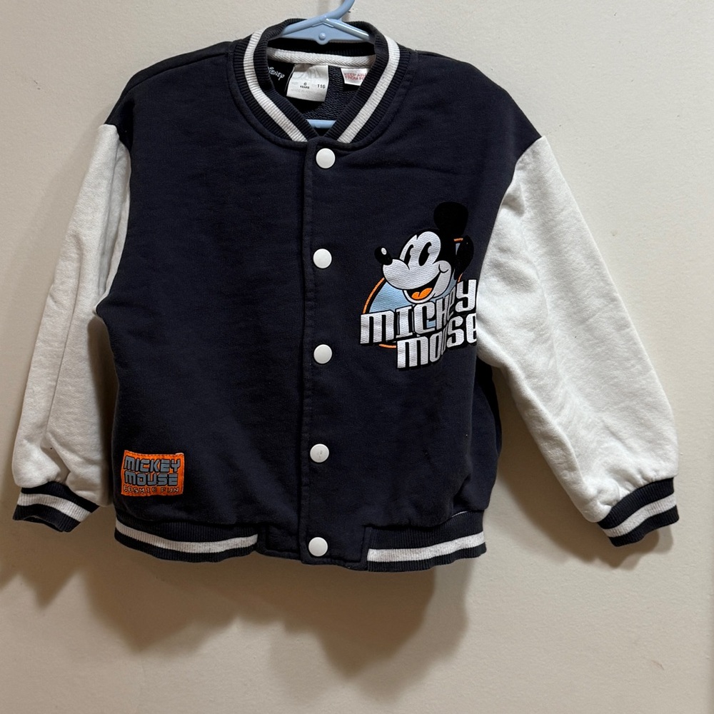 Zara Kids Mickey Mouse Jacket - Navy Blue and White
